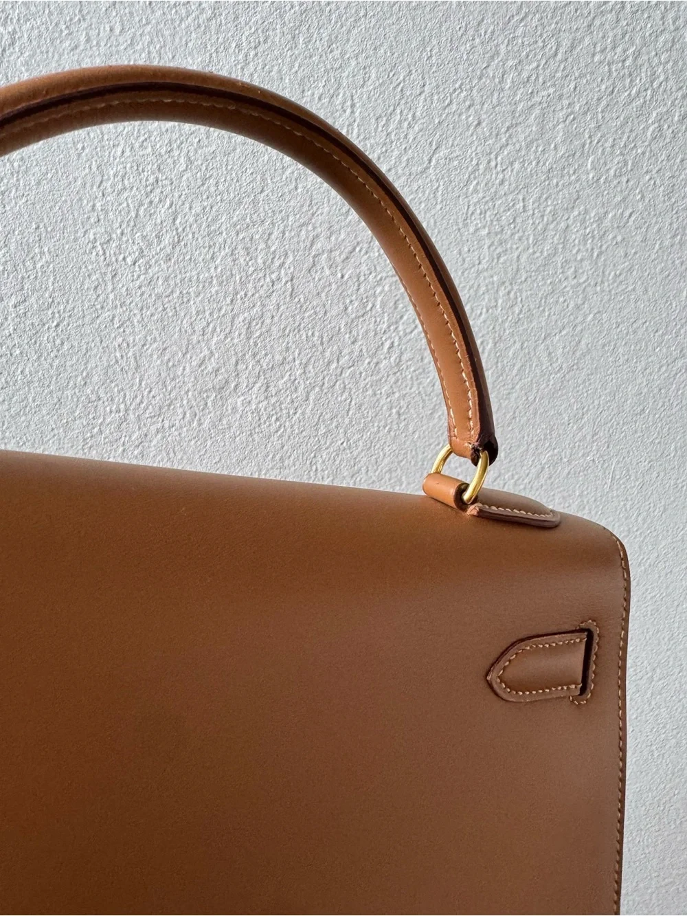 Hermes Kelly 32 Sellier Natural Chamonix GHW